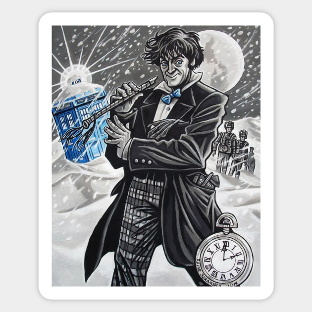 The Second Doctor Sticker by Rainesz